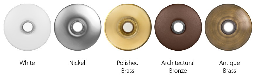 Stucco button finishes